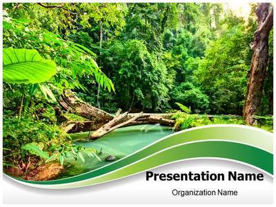 Jungle Green Editable PowerPoint Template