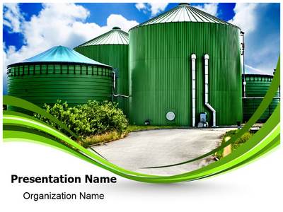 Biogas Industrial Plant Editable PowerPoint Template