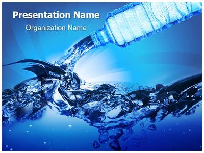Bottled Water Editable PowerPoint Templates,Bottled Water Word Document  Templates 