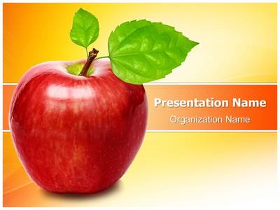 Fresh Apple Editable PowerPoint Template