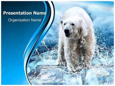 Polar Bear Editable PowerPoint Template