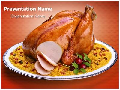 Roasted Chicken Editable PowerPoint Template