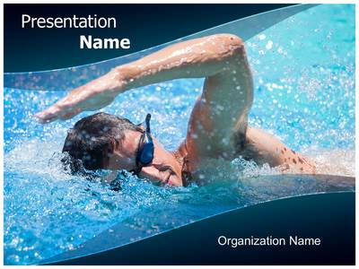 Swimming Athlete Editable PowerPoint Template