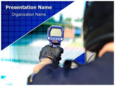 Speed Radar Gun Editable PowerPoint Template