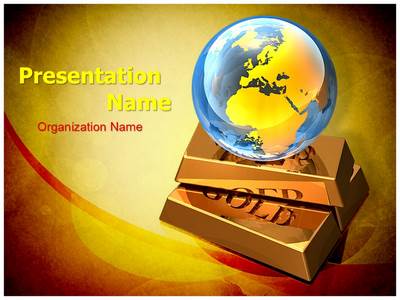 Global Gold Market Editable PowerPoint Template