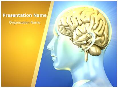 Free Human Brain Medical PowerPoint Template for Medical PowerPoint  Presentations
