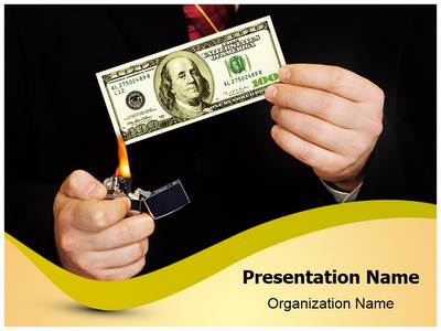 Money Deficiency Editable PowerPoint Template