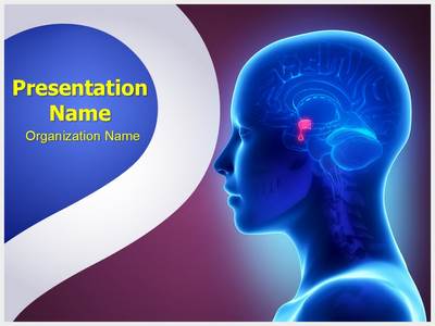 Brain Pituitary Gland Editable PowerPoint Template