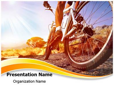 Cyclist Editable PowerPoint Template