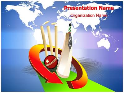 World Cricket Editable PowerPoint Template