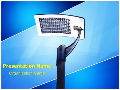 Solar Panel Light Editable PowerPoint Template