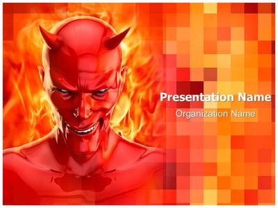 Satan Devil Editable PowerPoint Template