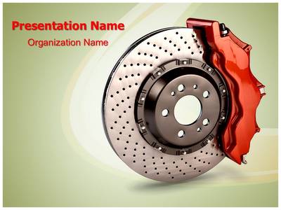 Disk Brake Editable PowerPoint Template