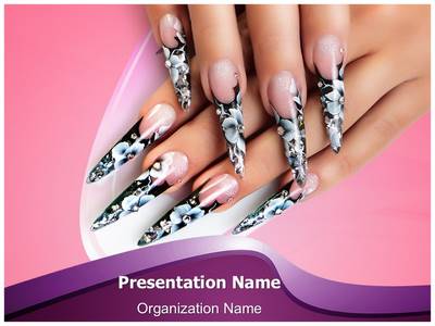 Nails Manicure Editable PowerPoint Template
