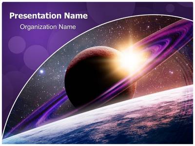 Planet Saturn Editable PowerPoint Template