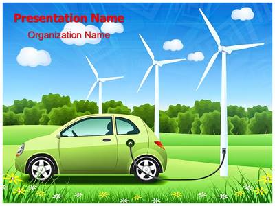 Hybrid Car Editable PowerPoint Template