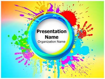 India Holi Festival Editable PowerPoint Template