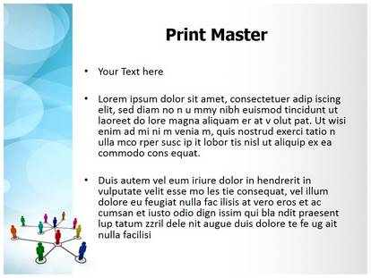 People Network Free Ppt Template Slide1