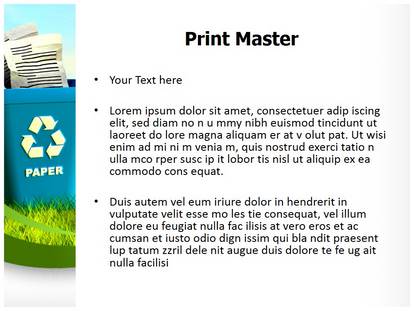 Recycling Free Ppt Template Slide1