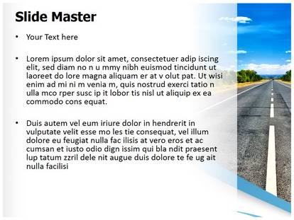 Isolated Road Free Ppt Template Slide1