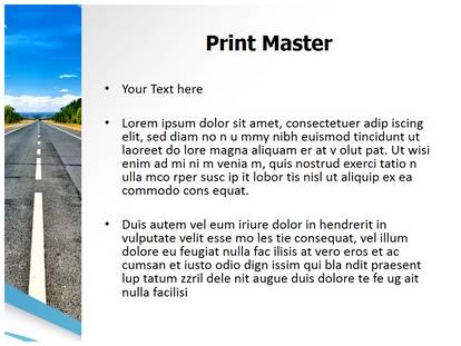 Isolated Road Free Ppt Template Slide1