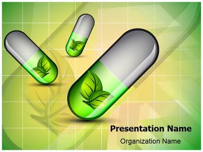 Herbal Capsules Editable PowerPoint Template