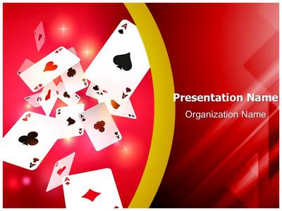 Gambling Playing Cards Editable PowerPoint Template