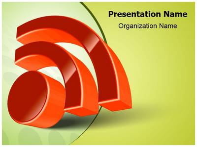 RSS Icon Editable PowerPoint Template