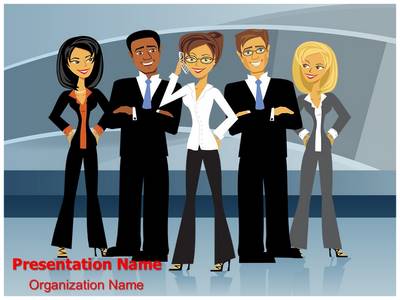 Business People Group Editable PowerPoint Template