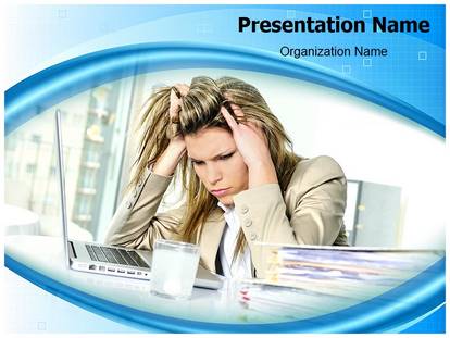 Workplace Stress Free Ppt Template