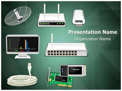 Network Hardware Editable PowerPoint Template