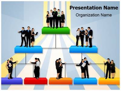 Organisation Hierarchy Editable PowerPoint Template