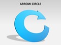 Arrow Circle Editable Charts & Diagrams Template