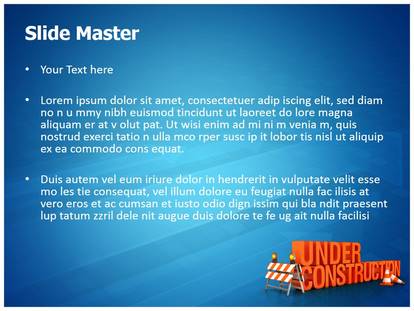 Under Construction Free Ppt Template Slide1