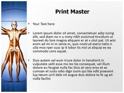 Vitruvian Man Free Ppt Template Slide1