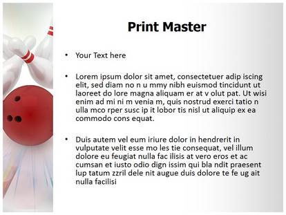 Bowling Free Ppt Template Slide1