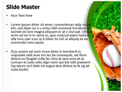 Baseball Sports Free Ppt Template Slide1