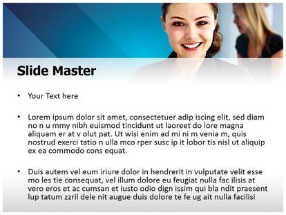 Business Woman Free Ppt Template Slide1