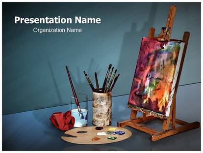 Canvas Painting Free Ppt Template