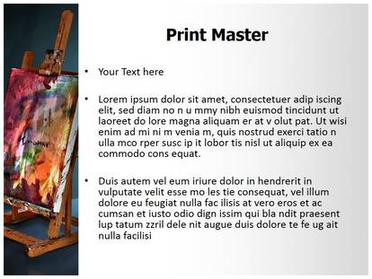 Canvas Painting Free Ppt Template Slide1