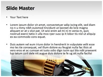Car Air Compressor Free Ppt Template Slide1
