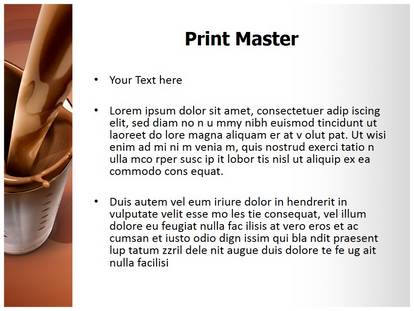Chocolate Milk Free Ppt Template Slide1