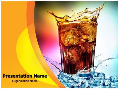 Overflowing Drink Free Ppt Template