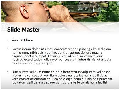 Drunk Driving Free Ppt Template Slide1