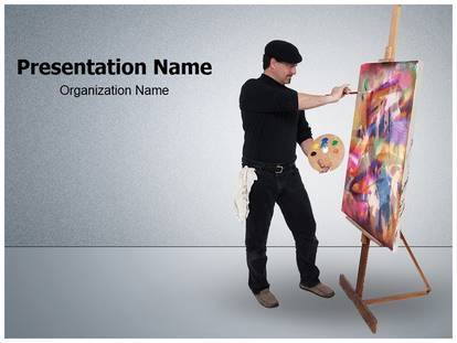 Fine Art Painter Free Ppt Template