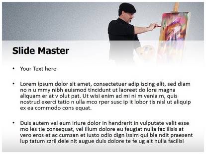 Fine Art Painter Free Ppt Template Slide1