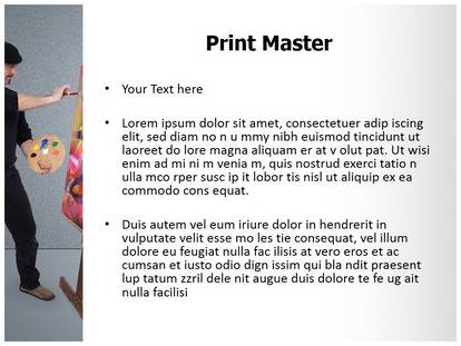 Fine Art Painter Free Ppt Template Slide1