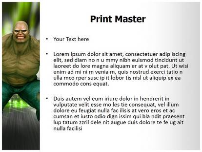 Hulk Free Ppt Template Slide1