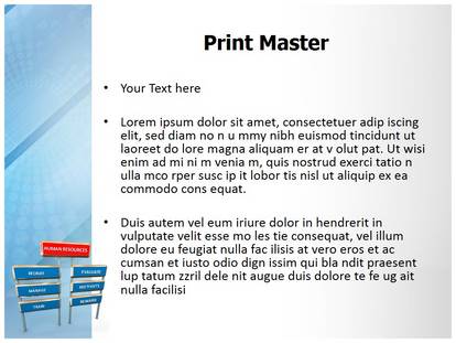 Human Resource Management Free Ppt Template Slide1