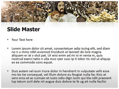 Jesus And Kids Free Ppt Template Slide1